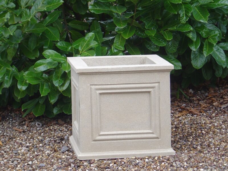 Cast stone planter, Belvoir box