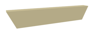 cast stone window head chamfered