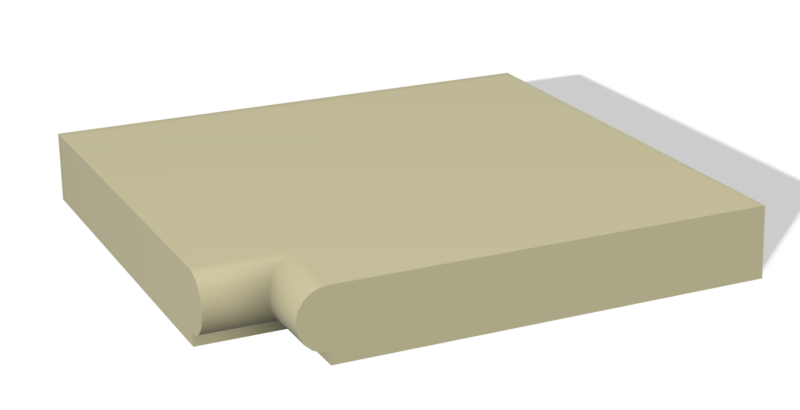 Cast stone steps internal corner
