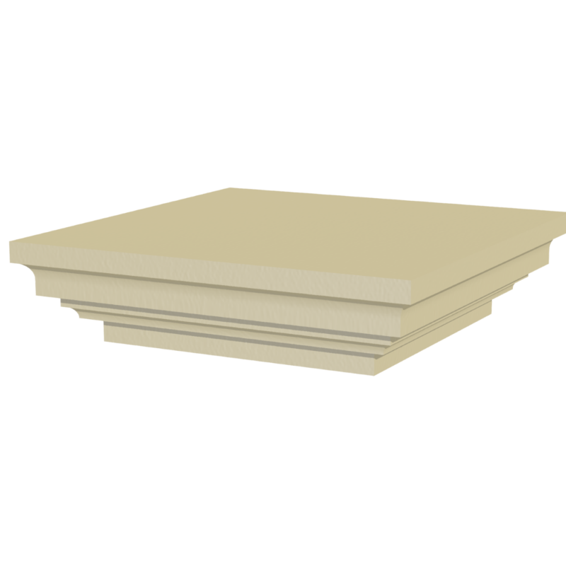 Cast stone pier cap 350mm 3D rendering
