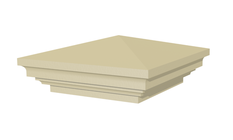 Weathered pier cap 350mm 3D rendering