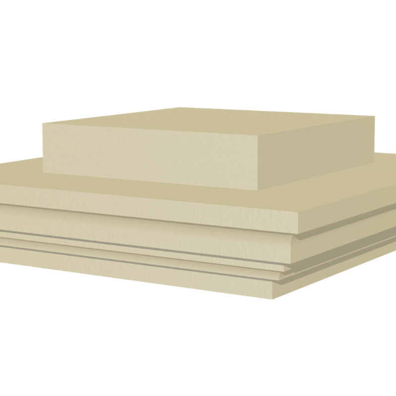 Cast stone pier cap 450mm 3D rendering