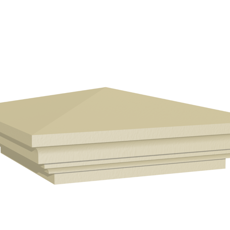 Weathered pier cap 450mm 3D rendering