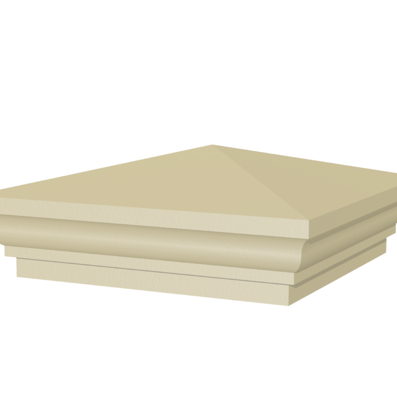 Weathered pier cap 540mm 3D rendering
