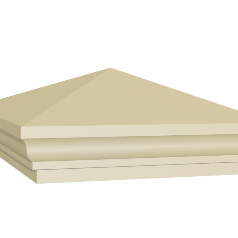Weathered pier cap 620mm 3D rendering