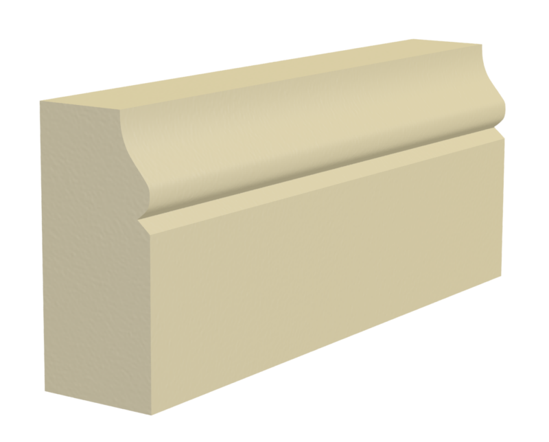 Cast Stone Plinth Course P40 3D rendering