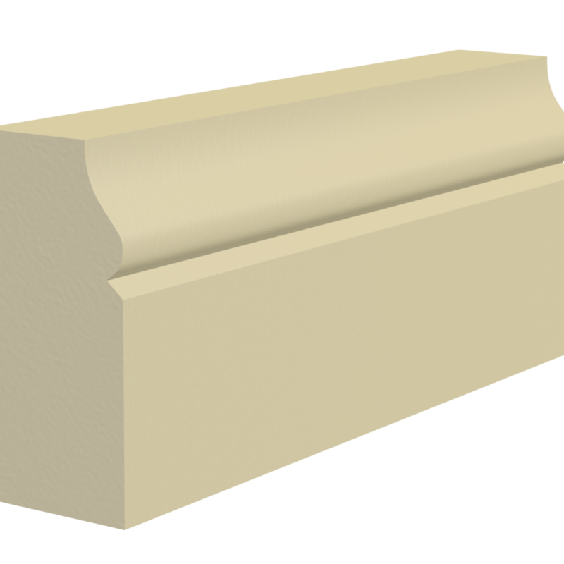Cast Stone Plinth Course P40 3D rendering