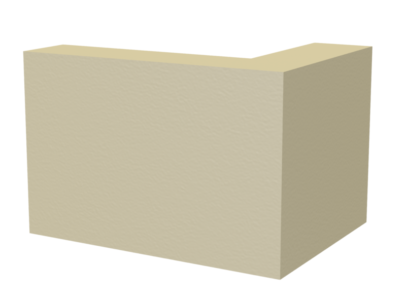 plain cast stone quoins 4-brick 3D rendering