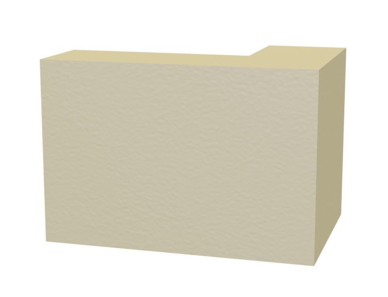plain cast stone quoins 3-brick 3D rendering