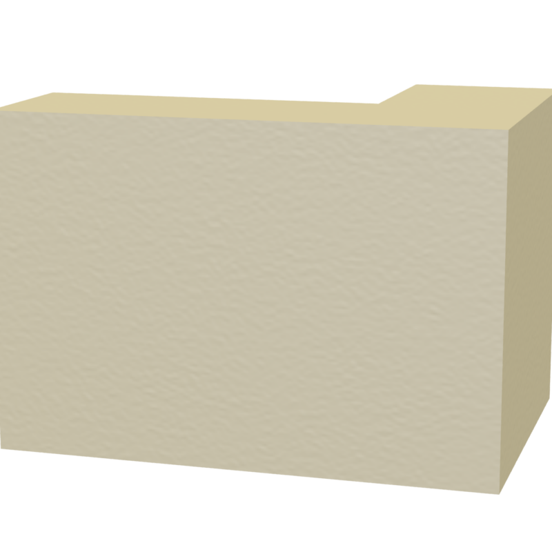 plain cast stone quoins 3-brick 3D rendering