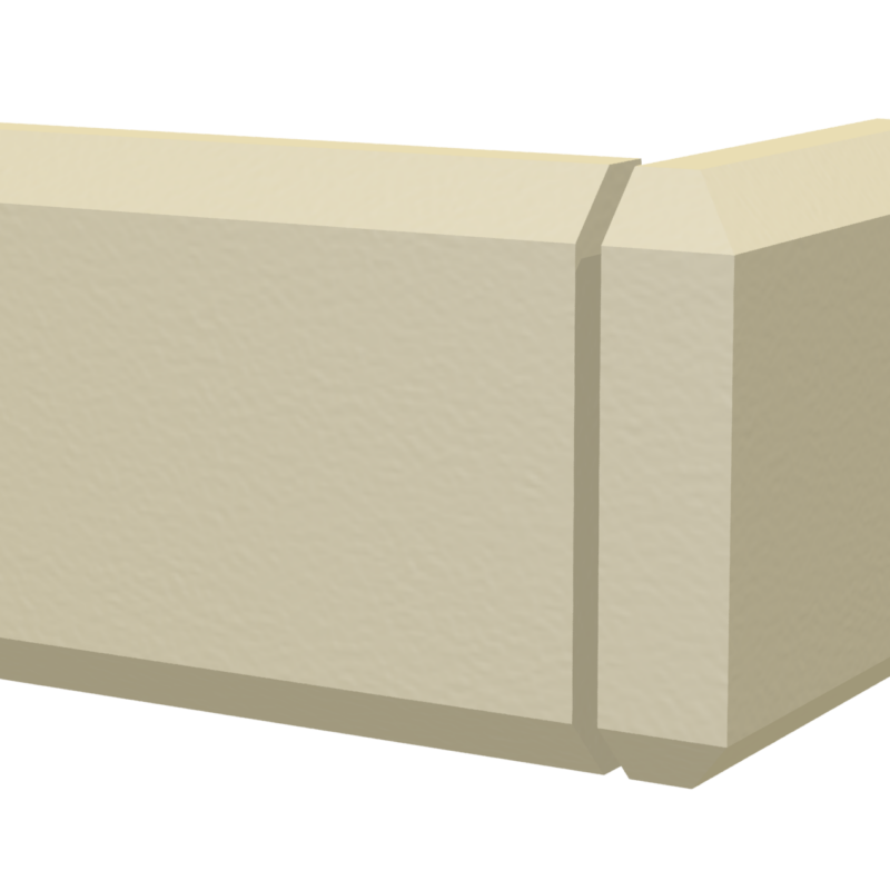 cast stone quoin slips 3-brick 3D rendering