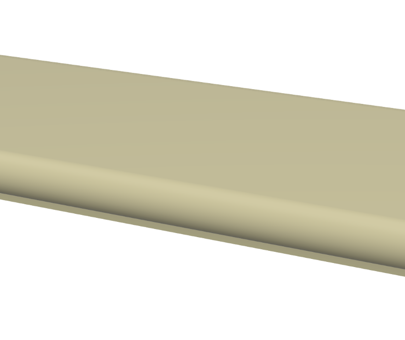 Cast stone steps right hand return 360mm