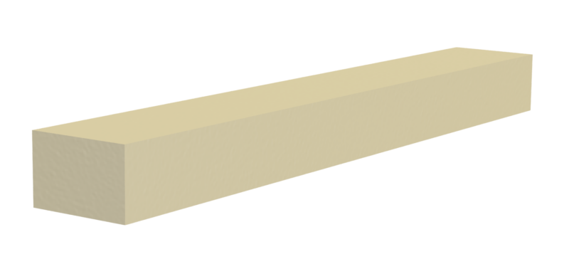 Cast Stone String Course S10-65mm 3D rendering