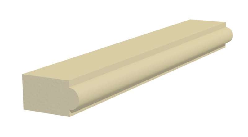 Cast Stone String Course S21-65mm 3D rendering