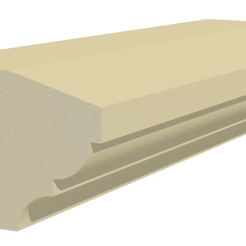 Cast Stone String Course S30-140mm 3D rendering