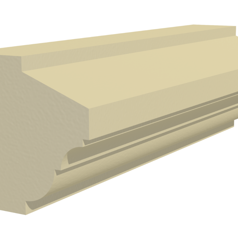 Cast Stone String Course S30-215mm 3D rendering