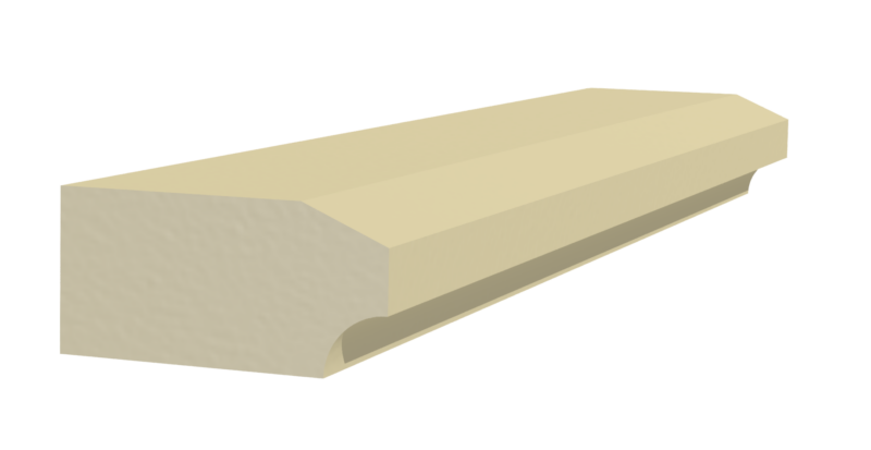 Cast Stone String Course S32-65mm 3D rendering